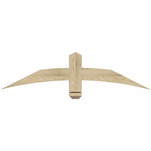 Ekena Millwork Bellingham Rough Sawn Timber Gable Bracket, Douglas Fir, 48"W x 12"H x 2"D x 4"F, 6/12 Pitch GBW048X12X0204BEL00RDF - main